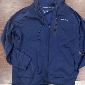 Eddie Bauer Deep Blue Full-Zip Hoodie